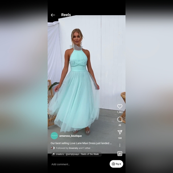 Mint party dress - Picture 6 of 6